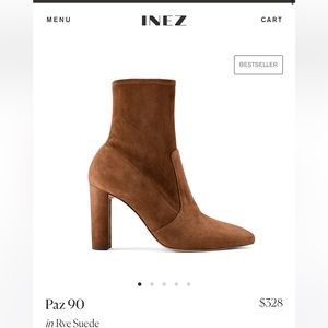 Inez Suede Booties